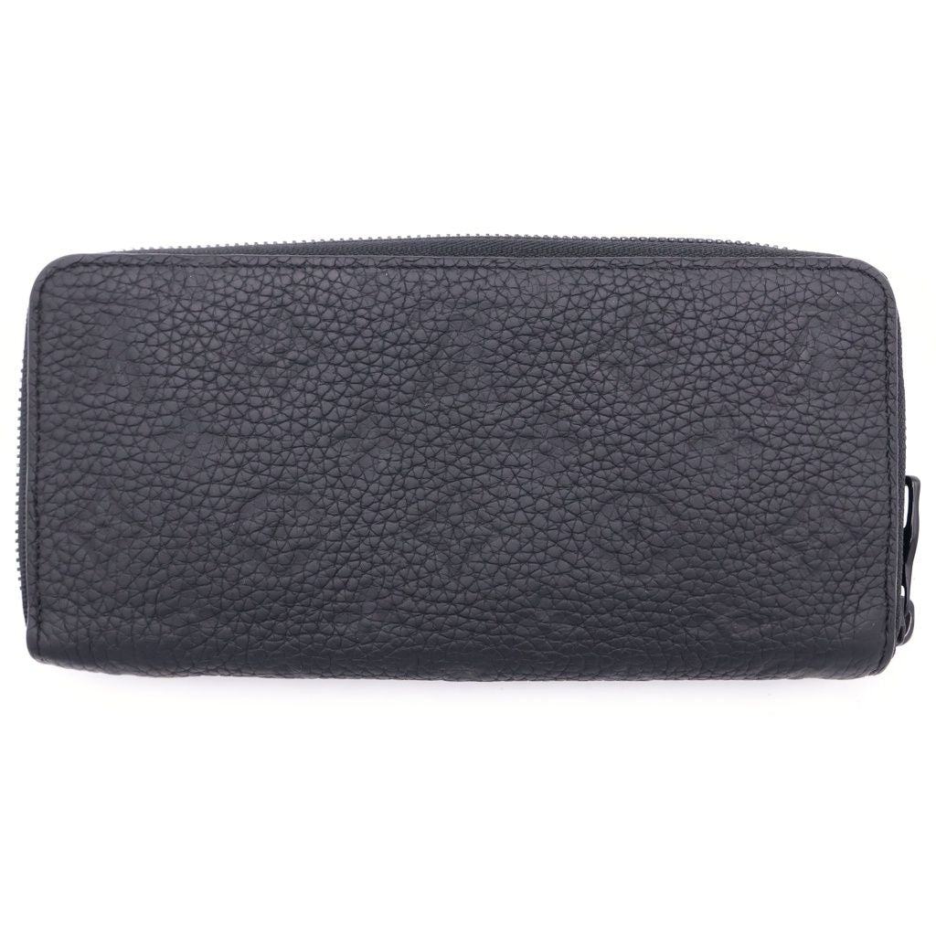 Louis Vuitton Monogram Taurillon Zippy Wallet Horizontal Zip Around Black — view 2