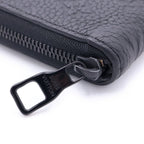 Louis Vuitton Monogram Taurillon Zippy Wallet Horizontal Zip Around Black — view 6