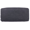 Louis Vuitton Monogram Taurillon Zippy Wallet Horizontal Zip Around Black