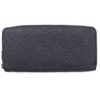 Louis Vuitton Monogram Taurillon Zippy Wallet Horizontal Zip Around Black