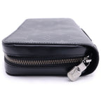 Louis Vuitton Monogram Eclipse Zippy XL Leather Zip Around Wallet Black — view 3
