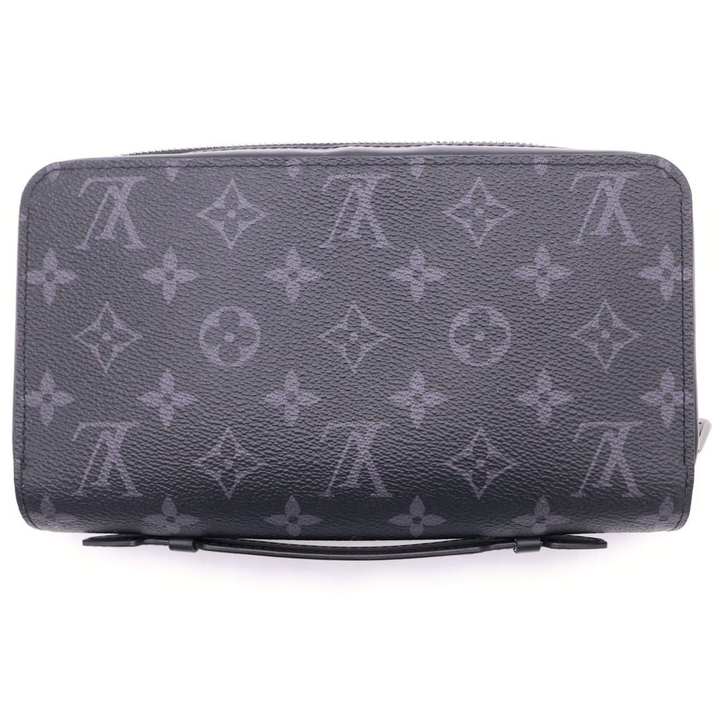 Louis Vuitton Monogram Eclipse Zippy XL Leather Zip Around Wallet Black — view 2