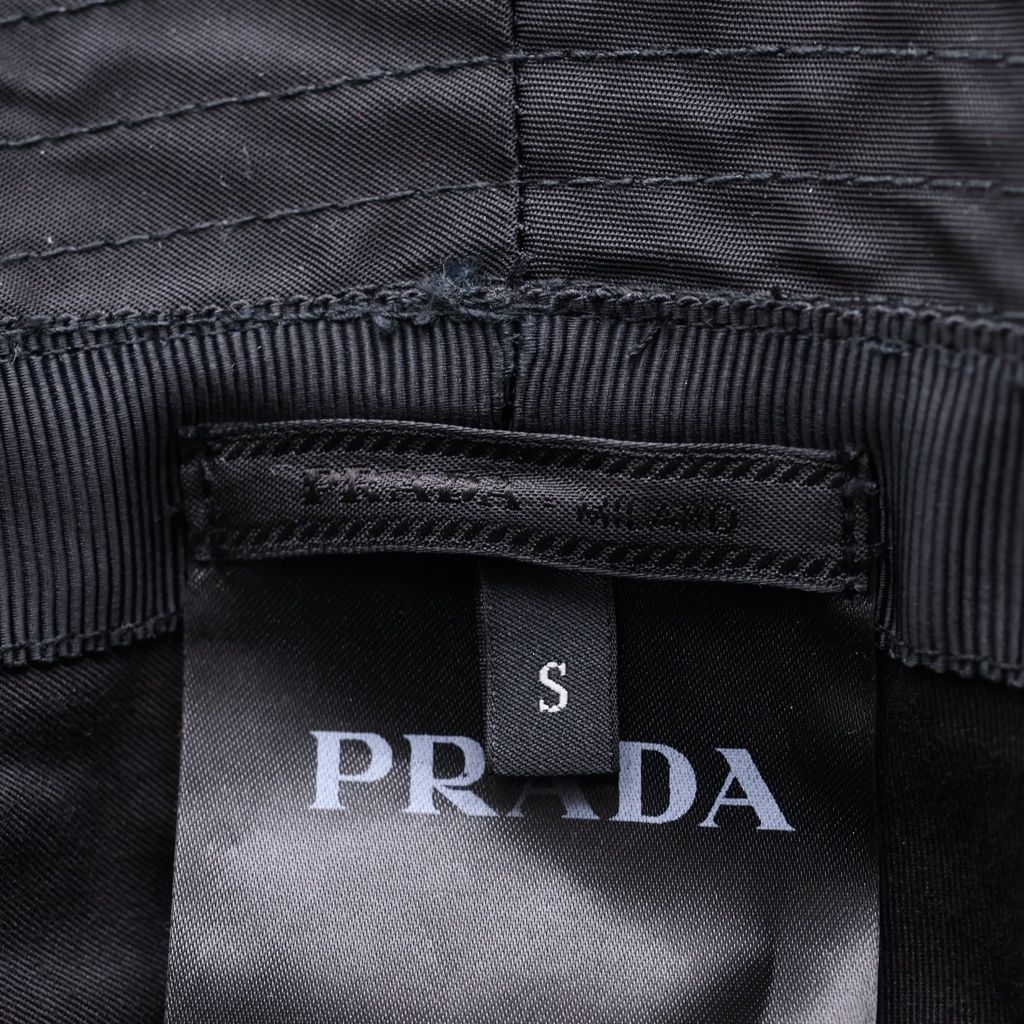 Prada Re-Nylon Bucket Hat Black — view 7