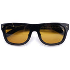 Prada Black Frame Wellington Sunglasses Eyewear Yellow