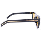 Prada Black Frame Wellington Sunglasses Eyewear Yellow — view 3