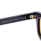 Prada Black Frame Wellington Sunglasses Eyewear Yellow — view 4