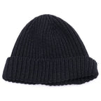 Gucci GG Logo Patch Wool Rib Knit Lame Hat Black — view 2