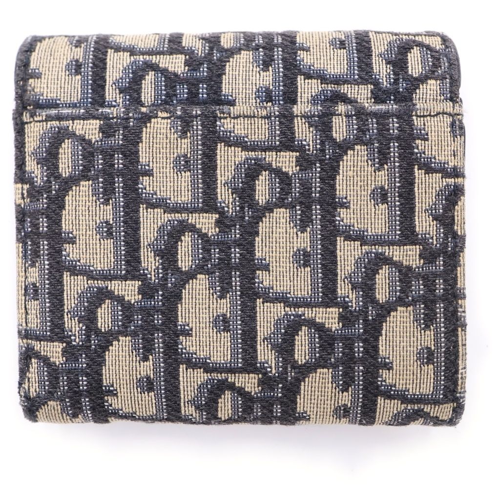 Dior Saddle Lotus Oblique Compact Wallet Beige — view 2