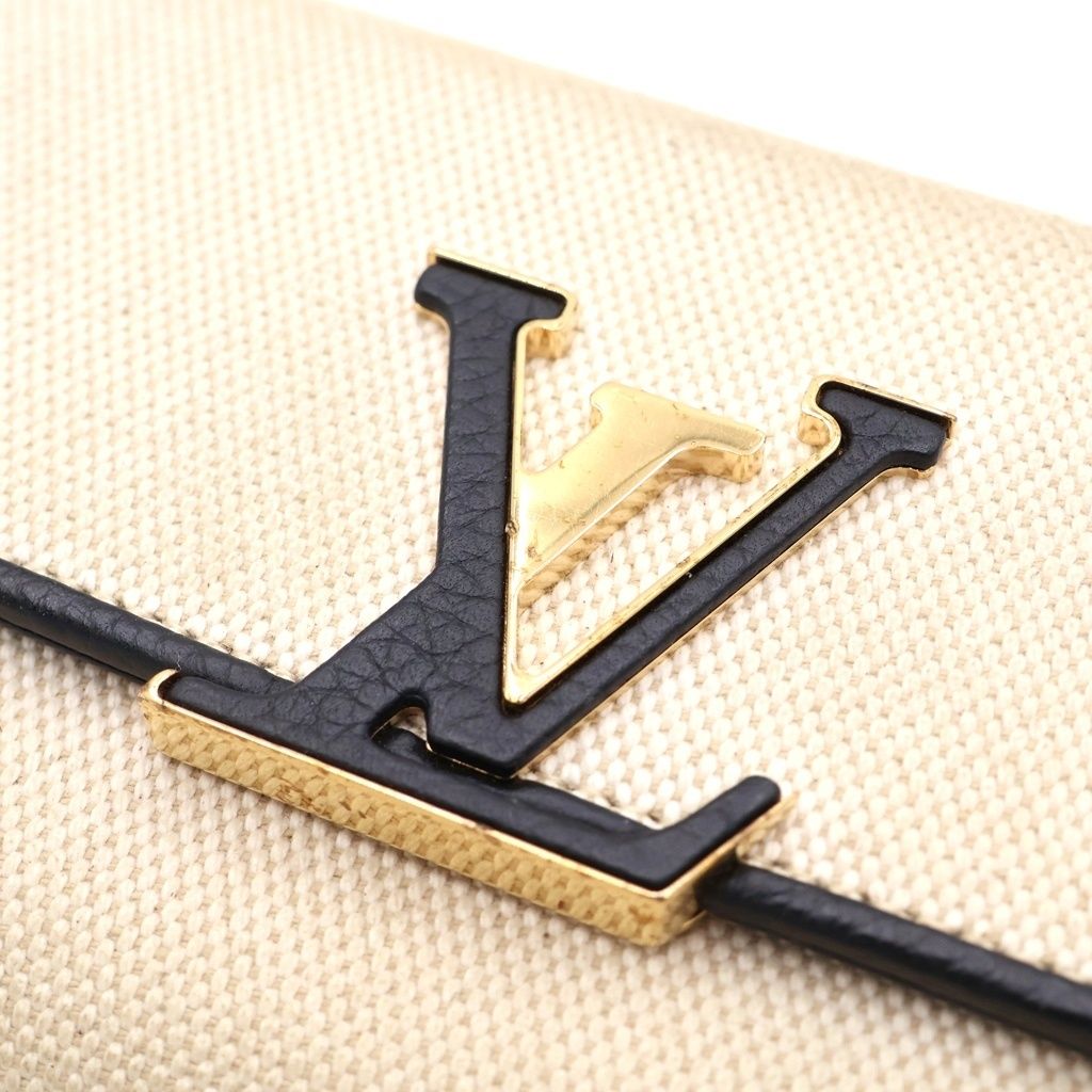 Louis Vuitton Portefeuille Capucines Canvas Wallet Ivory — view 6