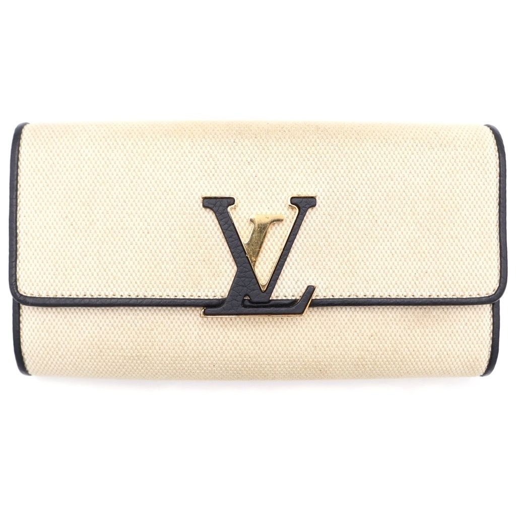 Louis Vuitton Portefeuille Capucines Canvas Wallet Ivory