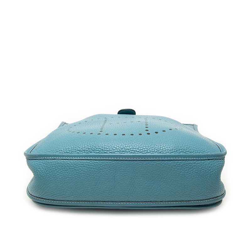 Hermes Evelyne 2 Shoulder Bag Blue Jean Taurillon Clemence — view 3