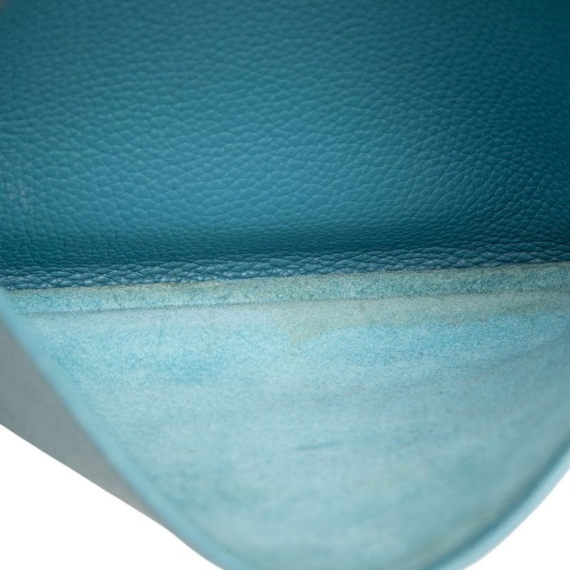 Hermes Evelyne 2 Shoulder Bag Blue Jean Taurillon Clemence — view 5