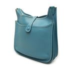 Hermes Evelyne 2 Shoulder Bag Blue Jean Taurillon Clemence — view 2