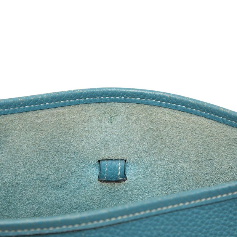 Hermes Evelyne 2 Shoulder Bag Blue Jean Taurillon Clemence — view 6