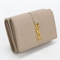 Saint Laurent YSL Line Trifold Wallet Calf