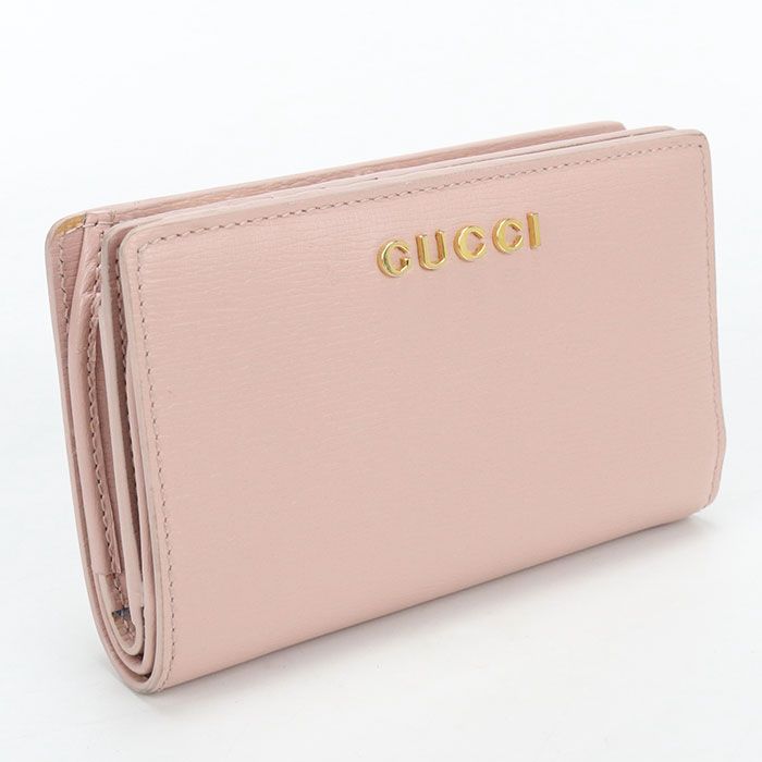 Gucci Script Bifold Wallet Leather