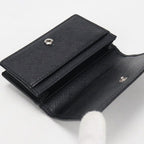 Prada Card Case Saffiano Triangle Business Holder Calf — view 3