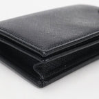 Prada Card Case Saffiano Triangle Business Holder Calf — view 4