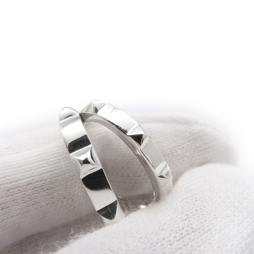Hermes Earrings Clou Silver — view 6