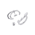Hermes Earrings Clou Silver — view 3