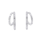 Hermes Earrings Clou Silver