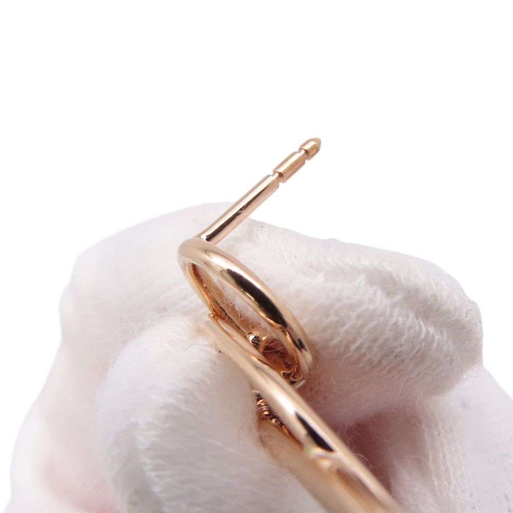 Hermes Earrings Loop Echappee PM 18k Pink Gold — view 5