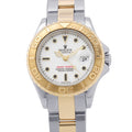 Rolex Yachtmaster Star SS 18k Yellow Gold Number Watch White Dial