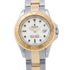 Rolex Yachtmaster Star SS 18k Yellow Gold Number Watch White Dial