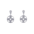 Louis Vuitton Earrings Monogram Idylle Diamond Total 18k White Goldh and White