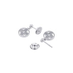 Louis Vuitton Earrings Monogram Idylle Diamond Total 18k White Goldh and White — view 3
