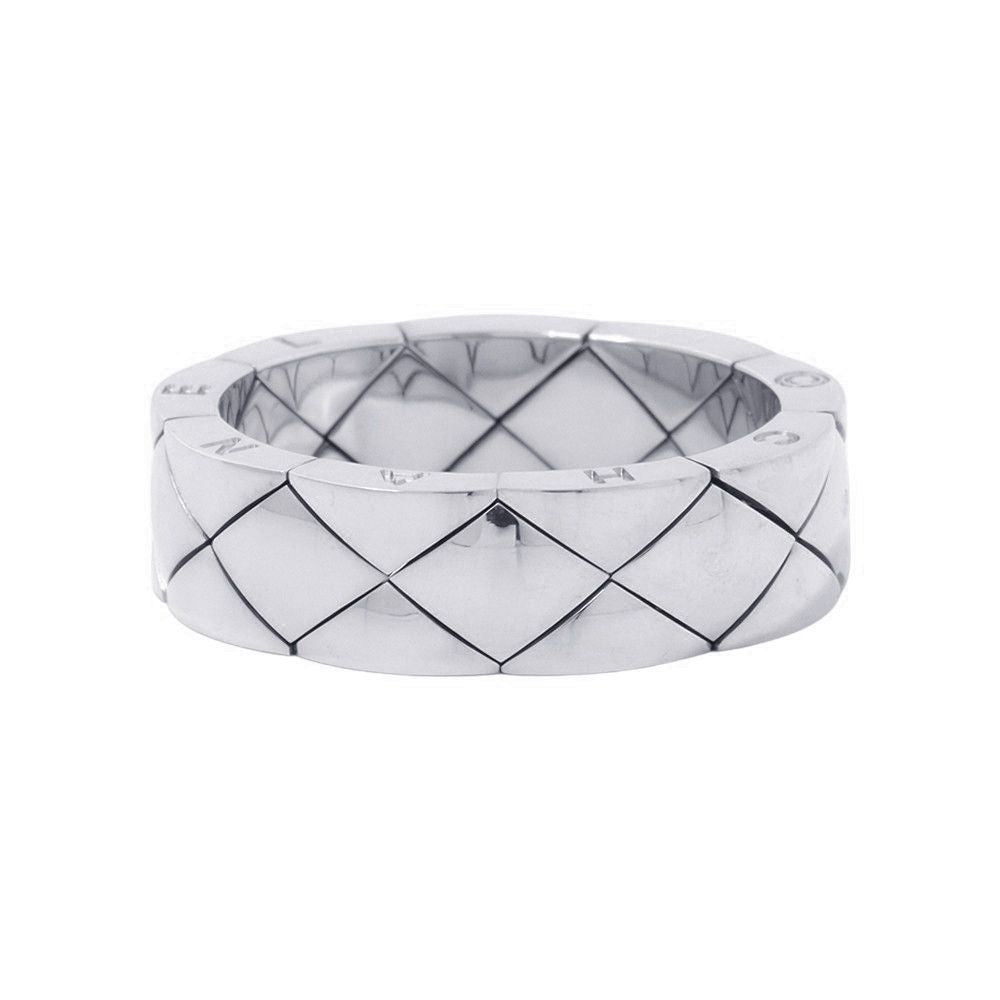 Chanel Ring Quilted 18k White Gold — view 3