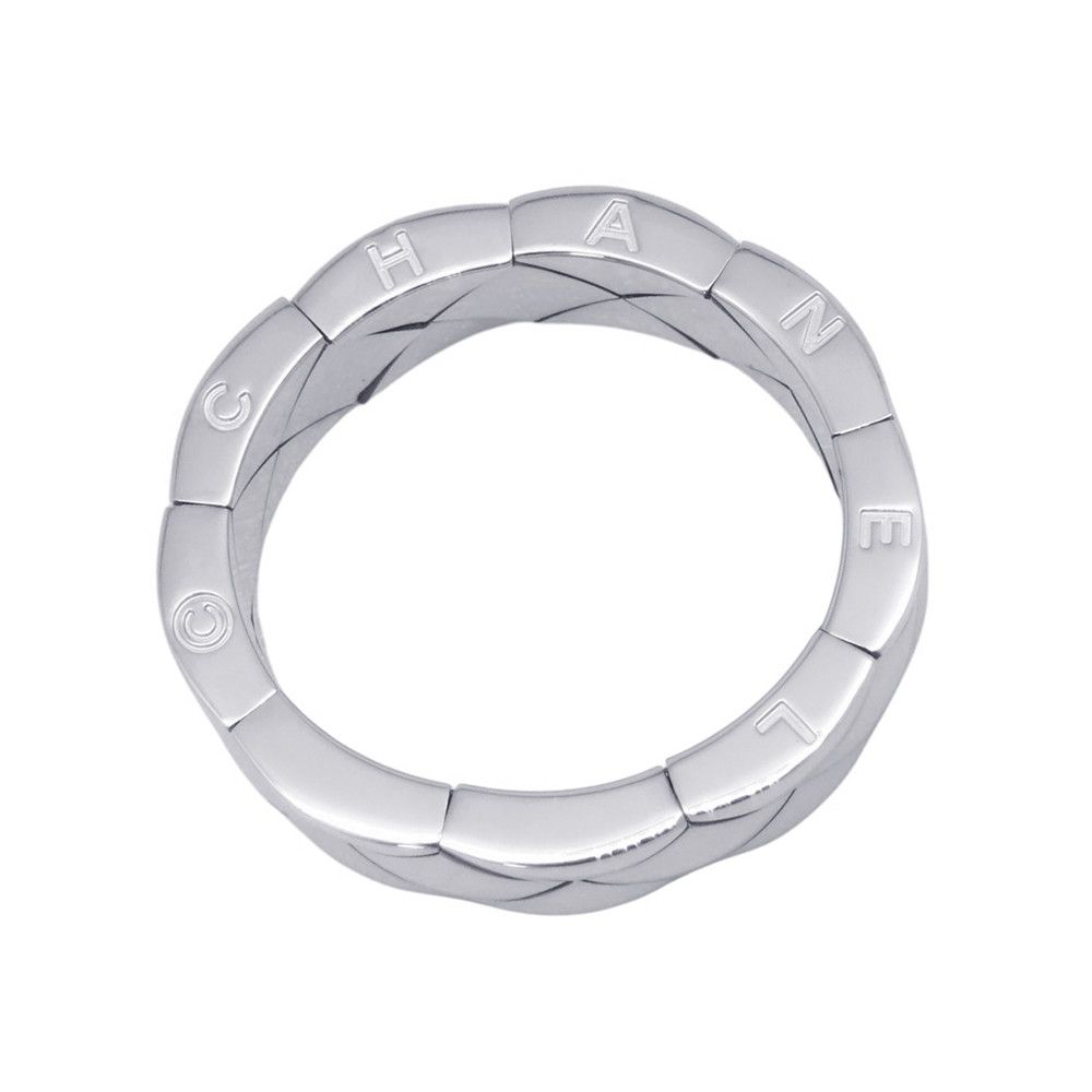 Chanel Ring Quilted 18k White Gold — view 7