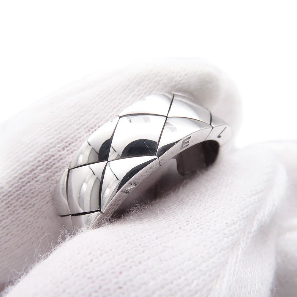 Chanel Ring Quilted 18k White Gold — view 5