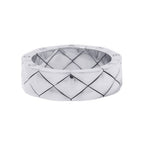 Chanel Ring Quilted 18k White Gold