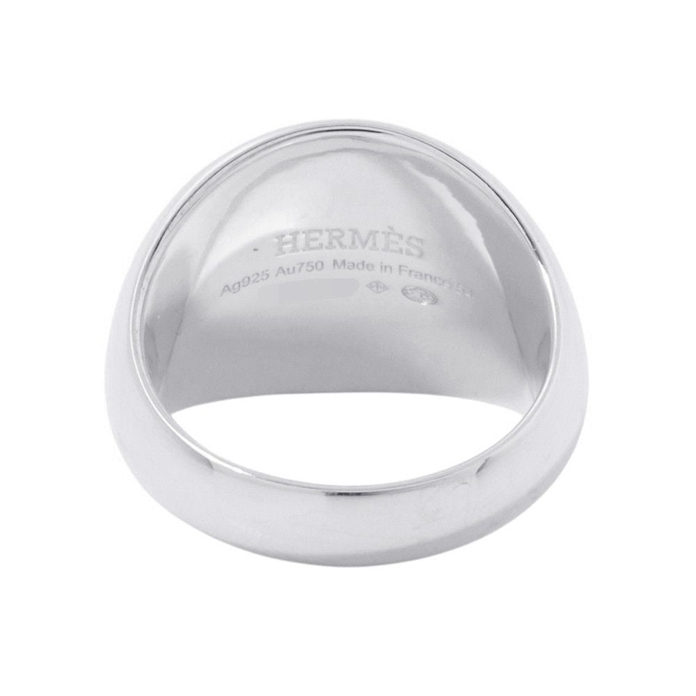 Hermes Ring Exlibris Chevalier 18k Pink Gold — view 3