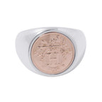 Hermes Ring Exlibris Chevalier 18k Pink Gold