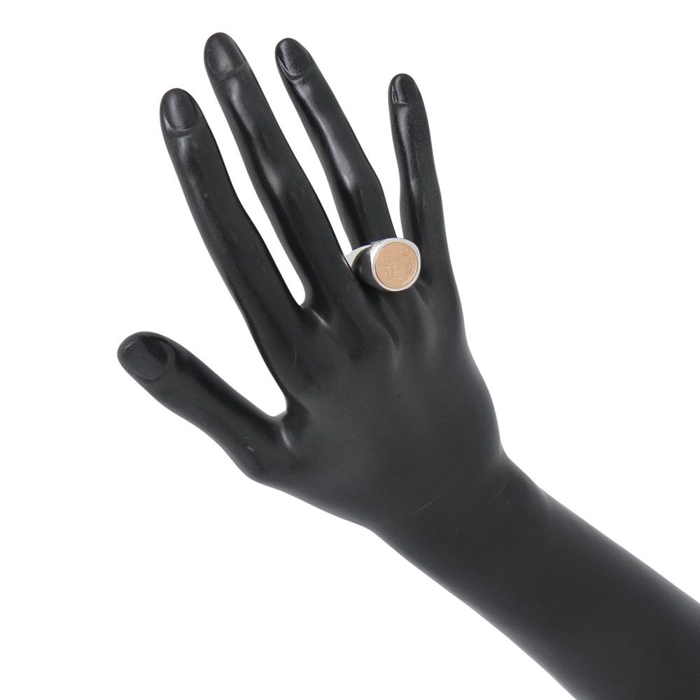 Hermes Ring Exlibris Chevalier 18k Pink Gold — view 4