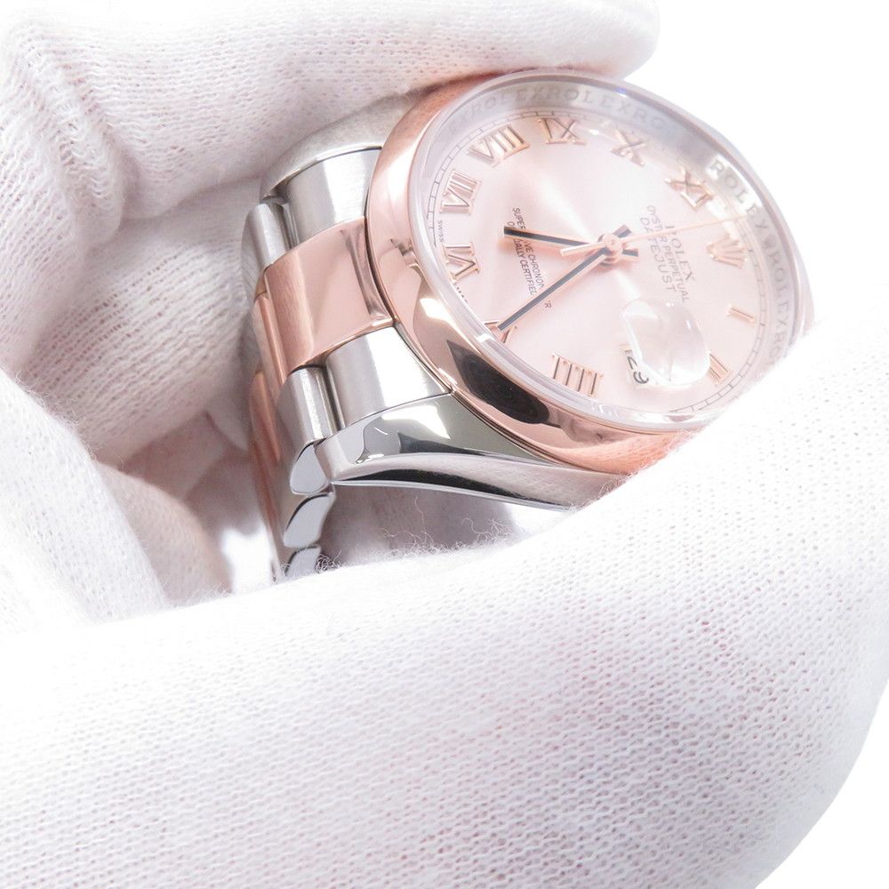 Rolex Datejust SS 18k Pink Gold D Number Watch Dial — view 5