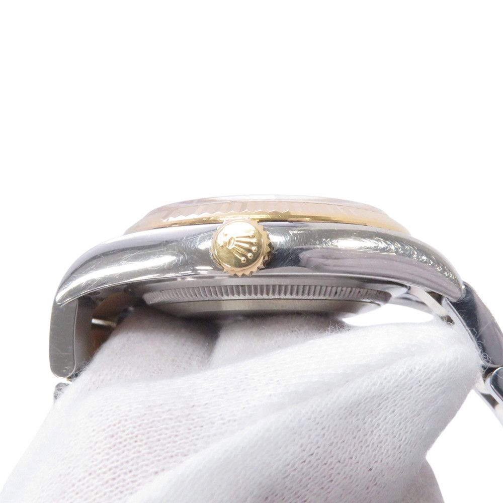 Rolex Datejust SS 18k Yellow Gold Diamond Watch Champagne Dial Oman Hanjar — view 8