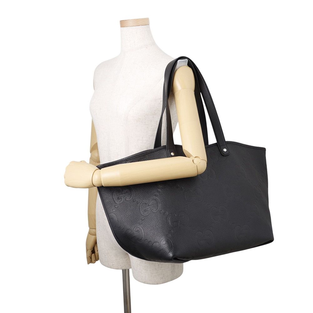 Gucci Tote Jumbo GG Leather Black — view 4