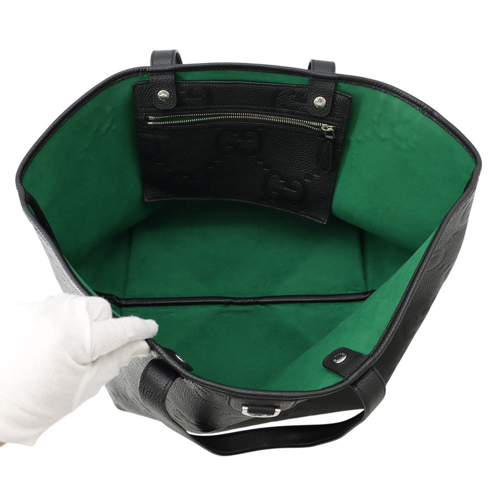 Gucci Tote Jumbo GG Leather Black — view 5