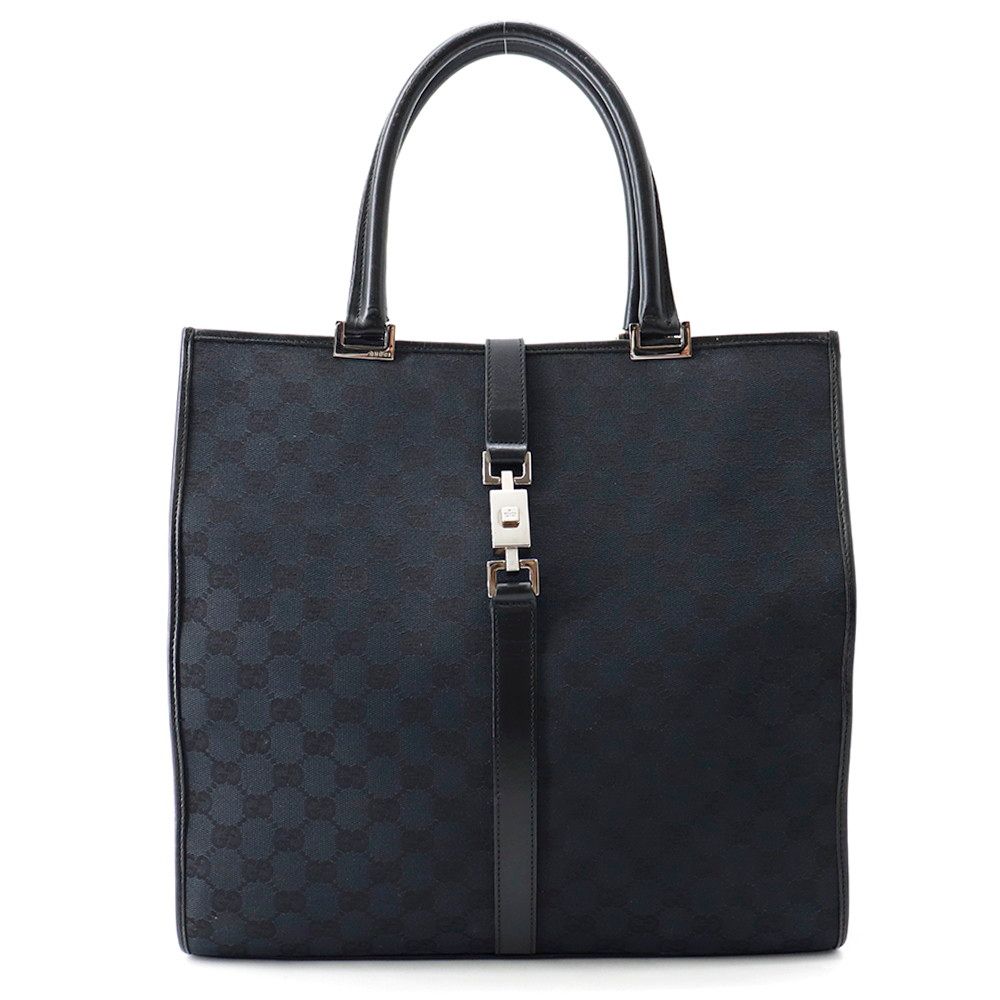 Gucci Tote GG Canvas Jackie 002 Black