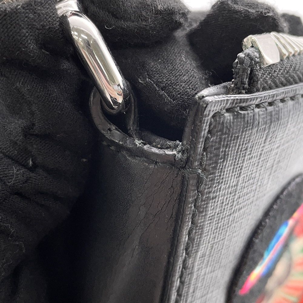 Gucci Shoulder Bag GG Supreme Courier Black — view 8