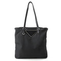 Prada Tote Triangle Logo Nylon Black