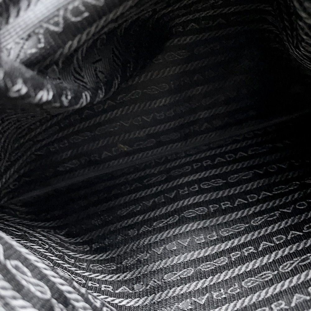 Prada Tote Triangle Logo Nylon Black — view 8