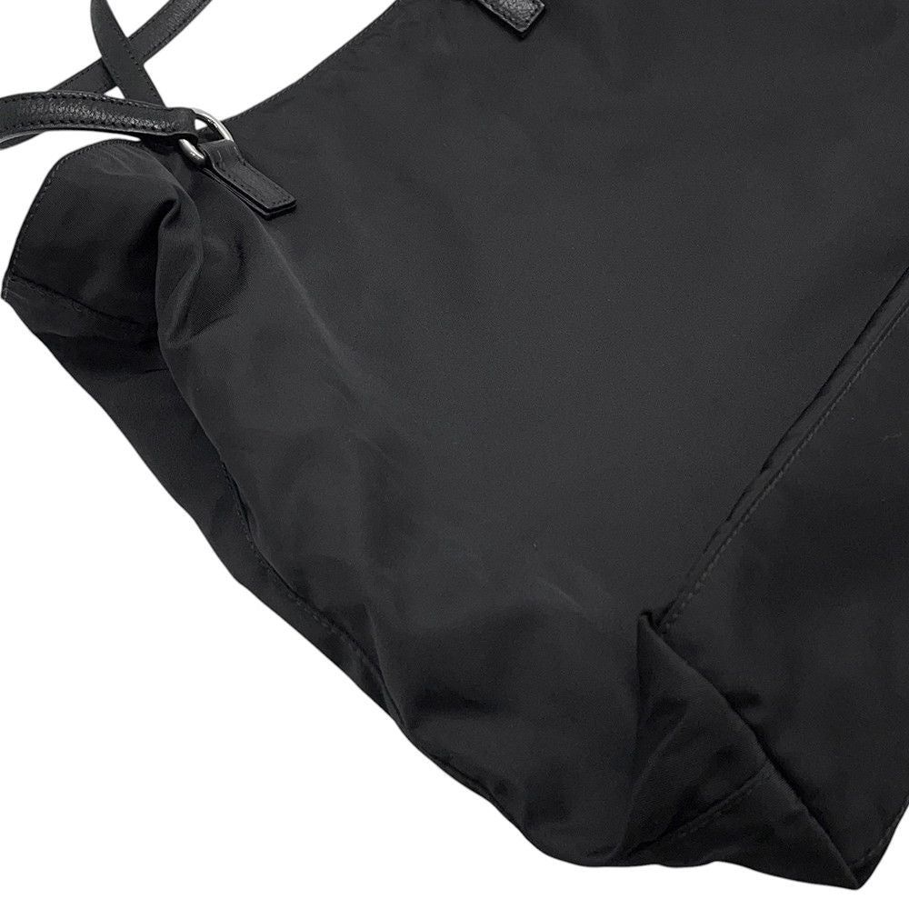 Prada Tote Triangle Logo Nylon Black — view 7