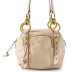Prada Shoulder Bag Logo Soft Luxe Leather