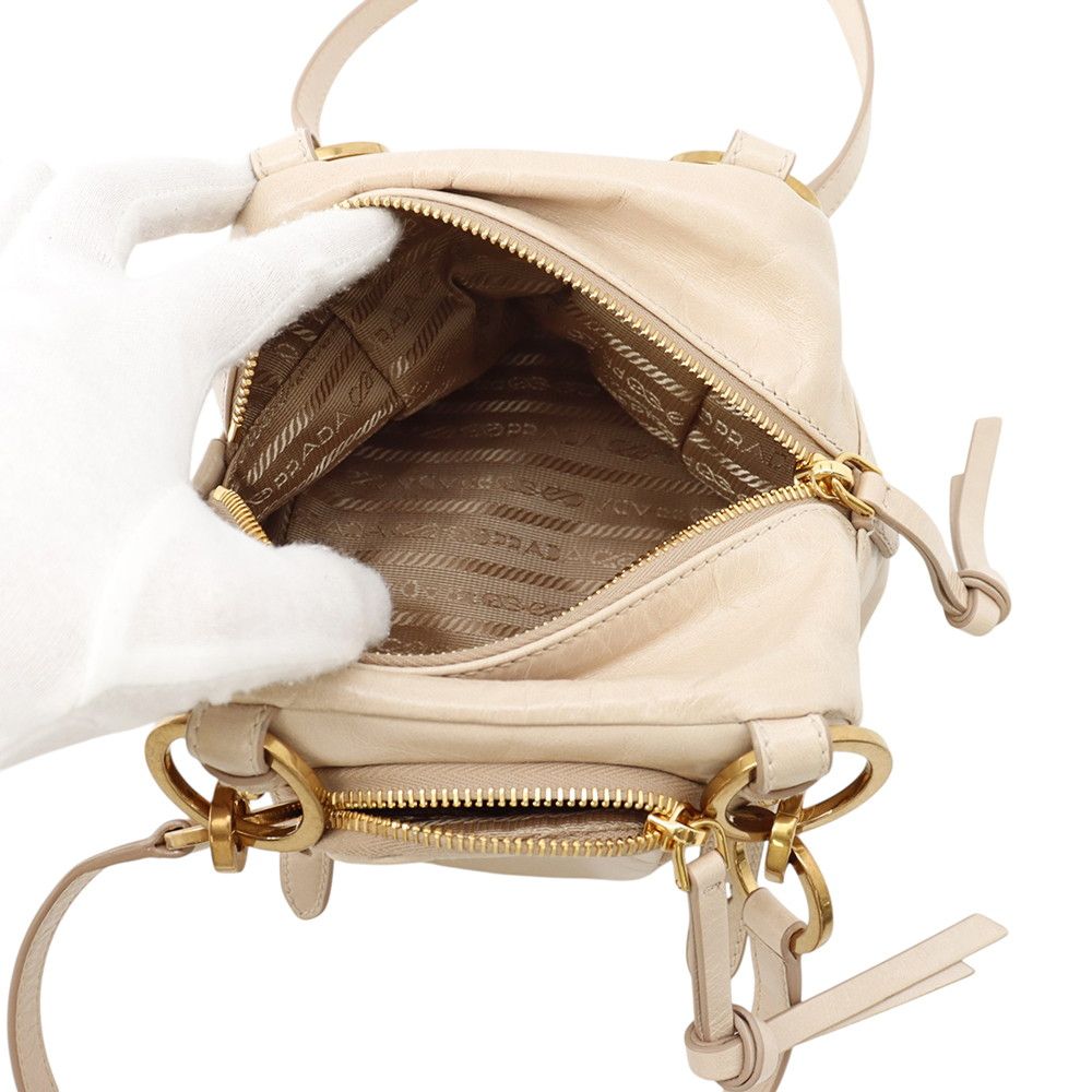 Prada Shoulder Bag Logo Soft Luxe Leather — view 5