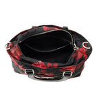 Prada Handbag Flower Motif Nylon 2-Way Shoulder Black — view 6