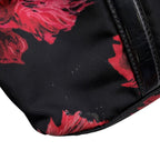 Prada Handbag Flower Motif Nylon 2-Way Shoulder Black — view 8
